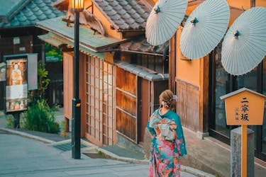Visite guidée d’une journée des temples, sanctuaires et kimonos de Kyoto